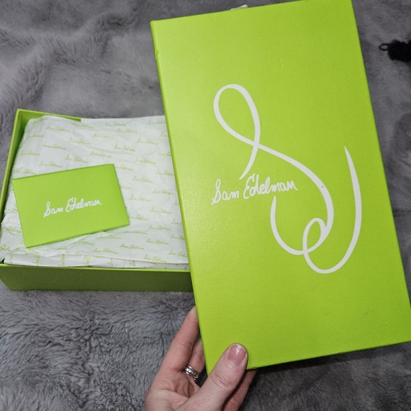 NEW! Sam Edelman Sandals Women's Size 7 Brown Leather Gigi Flats Boho NIB - Picture 13 of 13